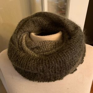 Green cowl scarf purchased in Italy